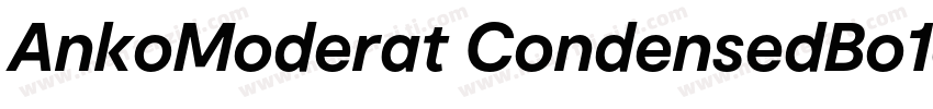 AnkoModerat CondensedBo1d字体转换